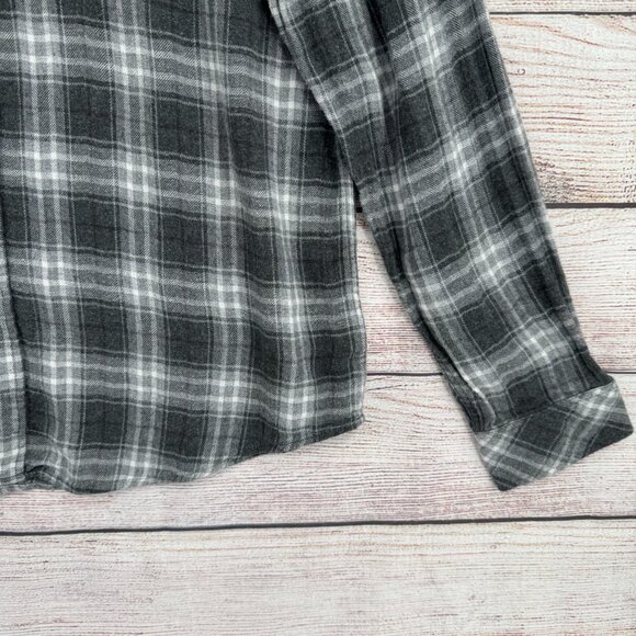 Rails Soft Brushed Lennox Plaid Flannel Shirt‎ Men's Size Large Charcoal Heather - Picture 6 of 15